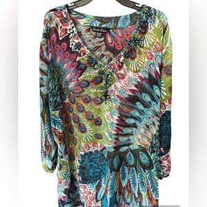 Double Decker Sheer Beach Cover up